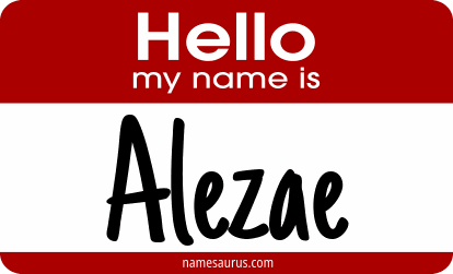 Hello my name is Alezae png download