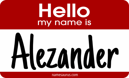 Hello my name is Alezander png download