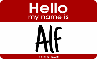 Hello my name is Alf png download