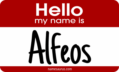 Hello my name is Alfeos png download