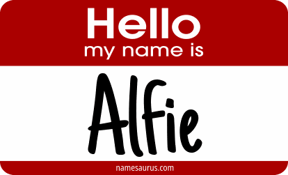 Hello my name is Alfie png download