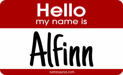 Hello my name is Alfinn png download