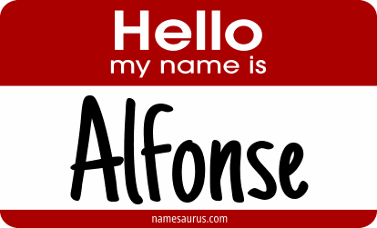 Hello my name is Alfonse png download