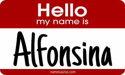 Hello my name is Alfonsina png download