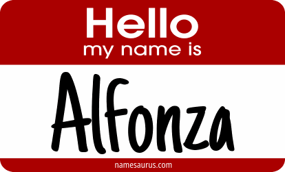 Hello my name is Alfonza png download