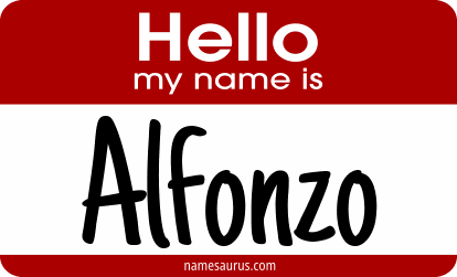 Hello my name is Alfonzo png download