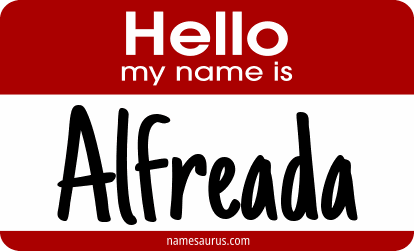 Hello my name is Alfreada png download