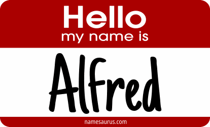 Hello my name is Alfred png download