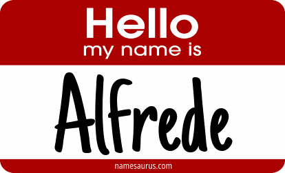 Hello my name is Alfrede png download