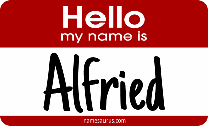Hello my name is Alfried png download