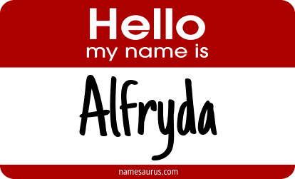 Hello my name is Alfryda png download