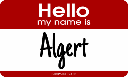 Hello my name is Algert png download