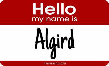 Hello my name is Algird png download