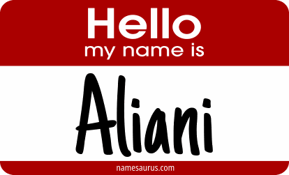 Hello my name is Aliani png download