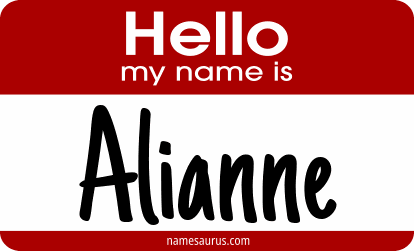 Hello my name is Alianne png download