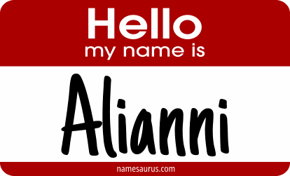 Hello my name is Alianni png download
