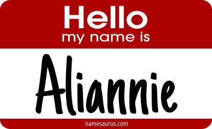 Hello my name is Aliannie png download