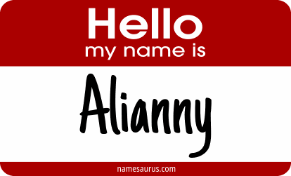 Hello my name is Alianny png download