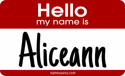 Hello my name is Aliceann png download