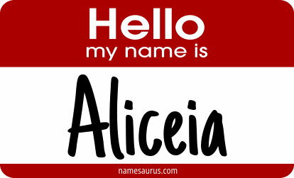 Hello my name is Aliceia png download