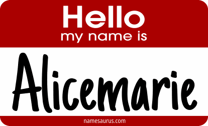 Hello my name is Alicemarie png download
