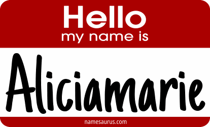 Hello my name is Aliciamarie png download