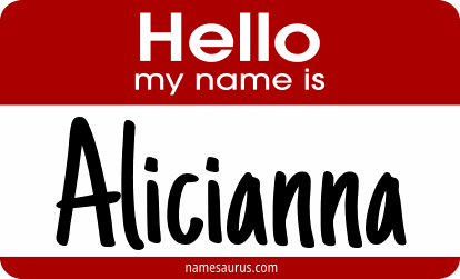 Hello my name is Alicianna png download