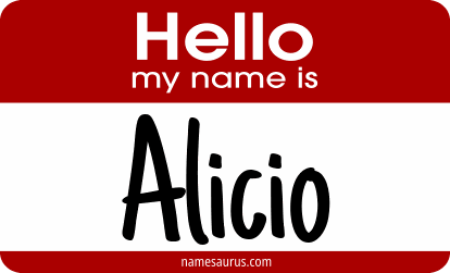 Hello my name is Alicio png download