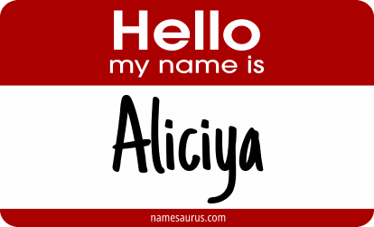 Hello my name is Aliciya png download