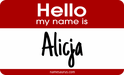 Hello my name is Alicja png download