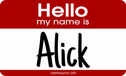 Hello my name is Alick png download