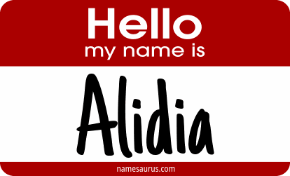 Hello my name is Alidia png download
