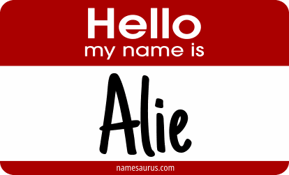Hello my name is Alie png download
