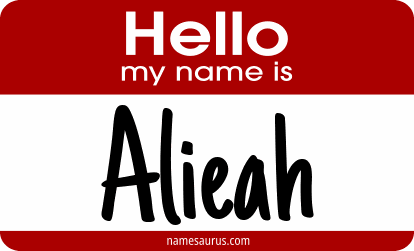 Hello my name is Alieah png download