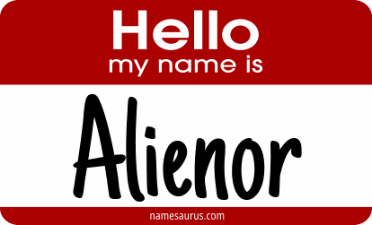 Hello my name is Alienor png download