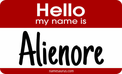 Hello my name is Alienore png download