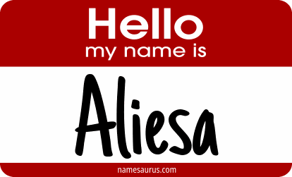 Hello my name is Aliesa png download