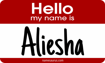 Hello my name is Aliesha png download