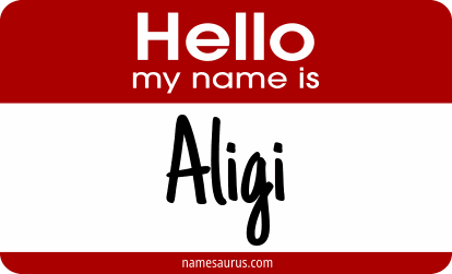 Hello my name is Aligi png download