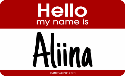 Hello my name is Aliina png download