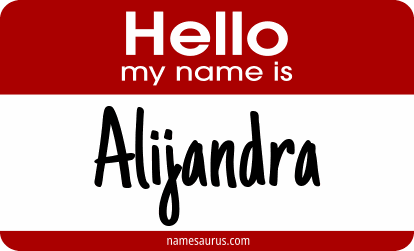Hello my name is Alijandra png download