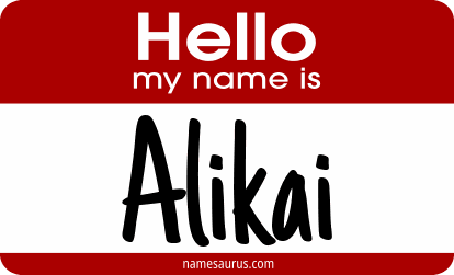 Hello my name is Alikai png download