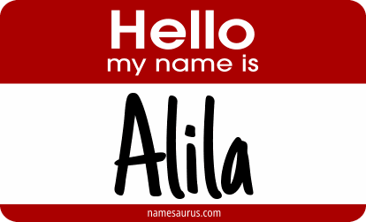 Hello my name is Alila png download