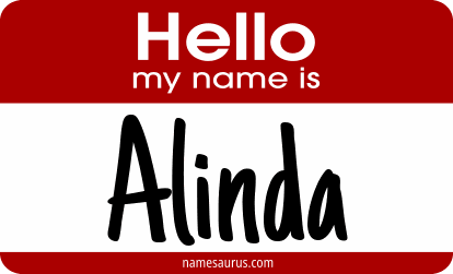 Hello my name is Alinda png download