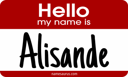 Hello my name is Alisande png download