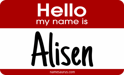 Hello my name is Alisen png download