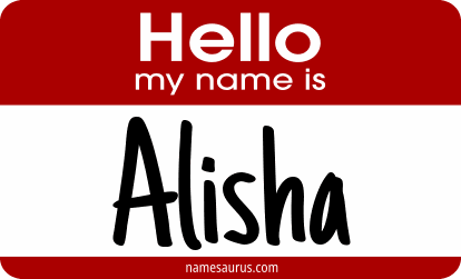 Hello my name is Alisha png download