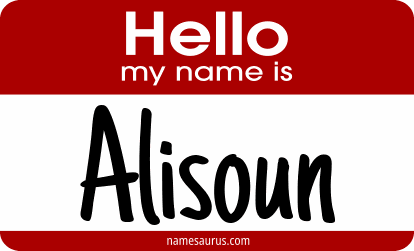 Hello my name is Alisoun png download