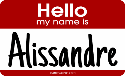 Hello my name is Alissandre png download