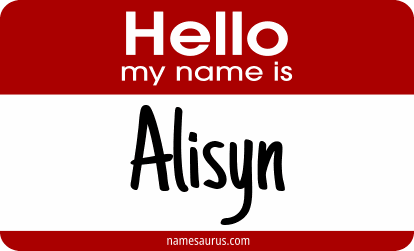 Hello my name is Alisyn png download
